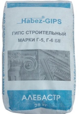 Гипс строительный марки Г-5, Г-6 БII «Habez-GIPS»